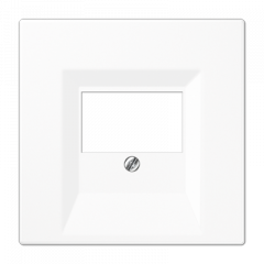 АУДИО-розетка белый 2-разъем черная вставка