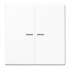 ВКЛючатель 2х-клавишный С/П белый 0,8mA (IP44)