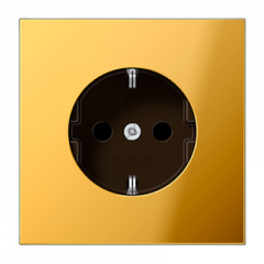 РОЗЕТКА с заземлением имитация золота