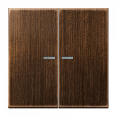 ВКЛючатель 2х-клавишный С/П античная латунь 0,8mA (IP44)