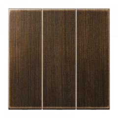 ВКЛючатель 3х-клавишный античная латунь