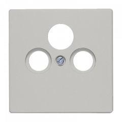 TV-SAT-розетка проходная светло-серая для приема спутникового, эфирного и кабельного вещания