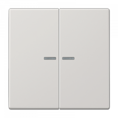 ВКЛючатель 2х-клавишный С/П светло-серый 0,8mA (IP44)