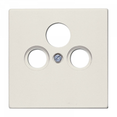 TV-SAT-розетка оконечная слоновая кость для приема спутникового, эфирного и кабельного вещания