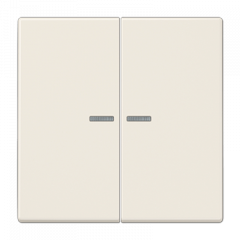 КНОПКА 2х-клавишная С/П слоновая кость