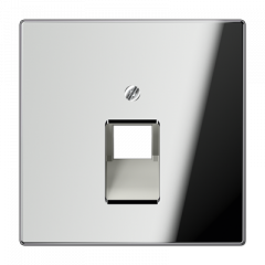 INTERNET-розетка 1ая хром полированный неэкранированная