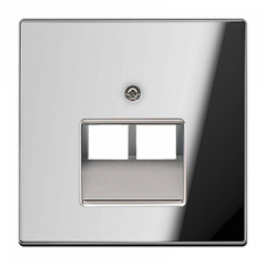 INTERNET-розетка 2ая хром полированный экранированная