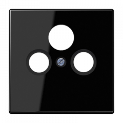 TV-SAT-розетка проходная черная для приема спутникового, эфирного и кабельного вещания