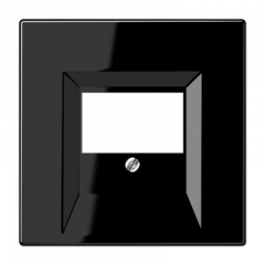 АУДИО-розетка черная 2-разъем черная вставка