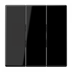 ВКЛючатель 3х-клавишный черный (IP44)