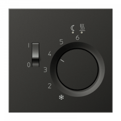 Терморегулятор для ТЕПЛОГО ПОЛа антрацит 10А, 250V~ с датчиком 4m