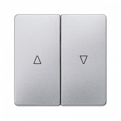 Выключатель для жалюзи алюминиевый металлик