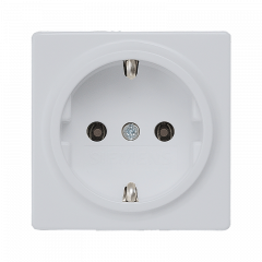РОЗЕТКА с заземлением алюминиевый металлик (IP 44)
