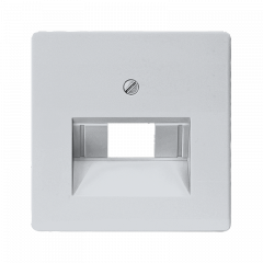 INTERNET-розетка 1ая алюминиевый металлик экранированная