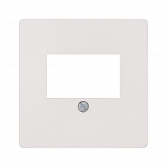 Аудиорозетка под зажим титаново-белый