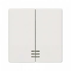 ВКЛючатель 2-клавишный С/П титаново-белый (IP44)