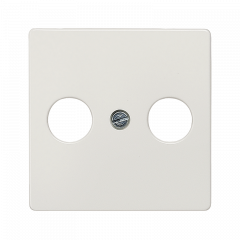 TV/FM-розетка проходная титаново-белый