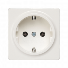 РОЗЕТКА с заземлением титаново-белый (IP 44)