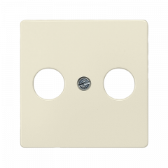 TV/FM-розетка проходная электробелый