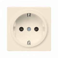 Розетка с заземлением электробелый (IP 44)
