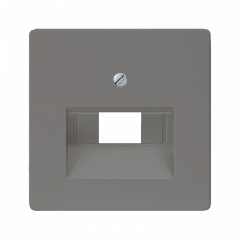 INTERNET-розетка 2ая черный металлик