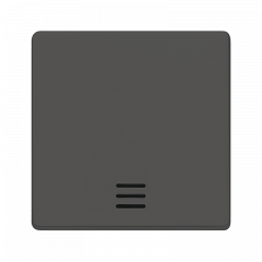 ВКЛючатель 1-клавишный С/П черный металлик (IP44)