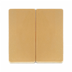 Переключатель 2-клавишный c 2 мест янтарь (IP44)