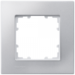Рамка Siemens Delta Miro пластик алюминиевый металлик - 1 пост