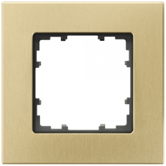 Рамка Siemens Delta Miro металл оксидный желтый - 1 пост