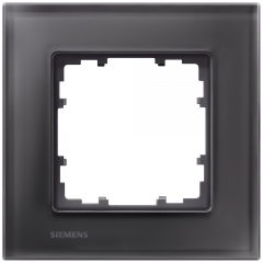 Рамка Siemens Delta Miro стекло черное - 1 пост