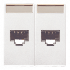 INTERNET-розетка двойная Белый