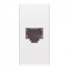 TF-розетка одиночная Белый