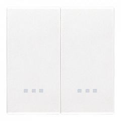 КНОПКА 2-модульная Белый