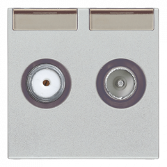 TV-RD-SAT-розетка оконечная Некст 2-модульная