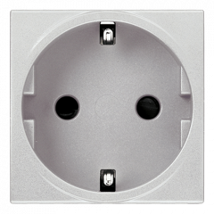 Розетка с заземлением Некст 2-модульная