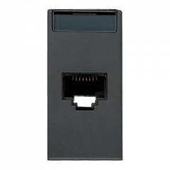INTERNET-розетка одиночная Серый