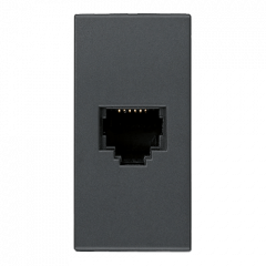 TF-розетка одиночная Серый