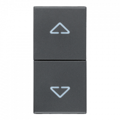 ЖАЛЮЗИ Выключатель кнопочный Серый