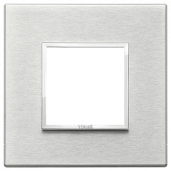 Рамка Vimar Eikon Evo алюминий Next (серый) - 1 пост