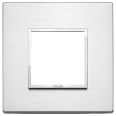 Рамка Vimar Eikon Evo алюминий бриллиантовый алюминий - 1 пост