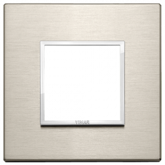 Рамка Vimar Eikon Evo алюминий нейтральная бронза - 1 пост