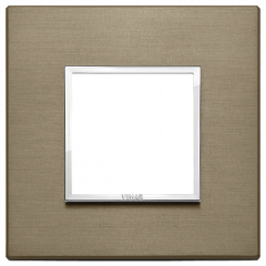 Рамка Vimar Eikon Evo алюминий темная бронза - 1 пост