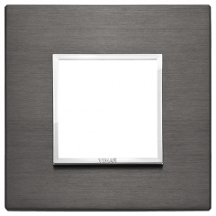 Рамка Vimar Eikon Evo алюминий серая лава - 1 пост