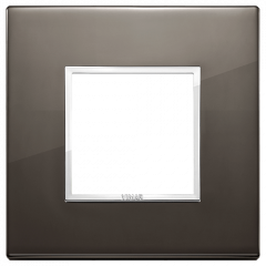 Рамка Vimar Eikon Evo алюминий черный сапфир - 1 пост