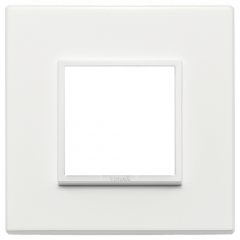 Рамка Vimar Eikon Evo алюминий белый - 1 пост