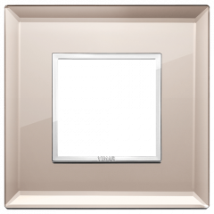 Рамка Vimar Eikon Evo стекло бронзовое зеркало - 1 пост