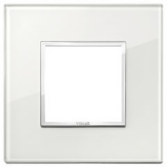 Рамка Vimar Eikon Evo стекло белый бриллиант - 1 пост