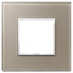 Рамка Vimar Eikon Evo стекло коричневый опал - 1 пост