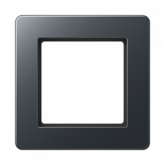 Рамка Jung A flow термопласт матовый антрацит - 1 пост