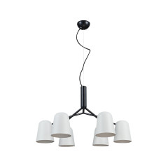 Люстра Crystal Lux ENRIQUE SP6 BLACK/WHITE